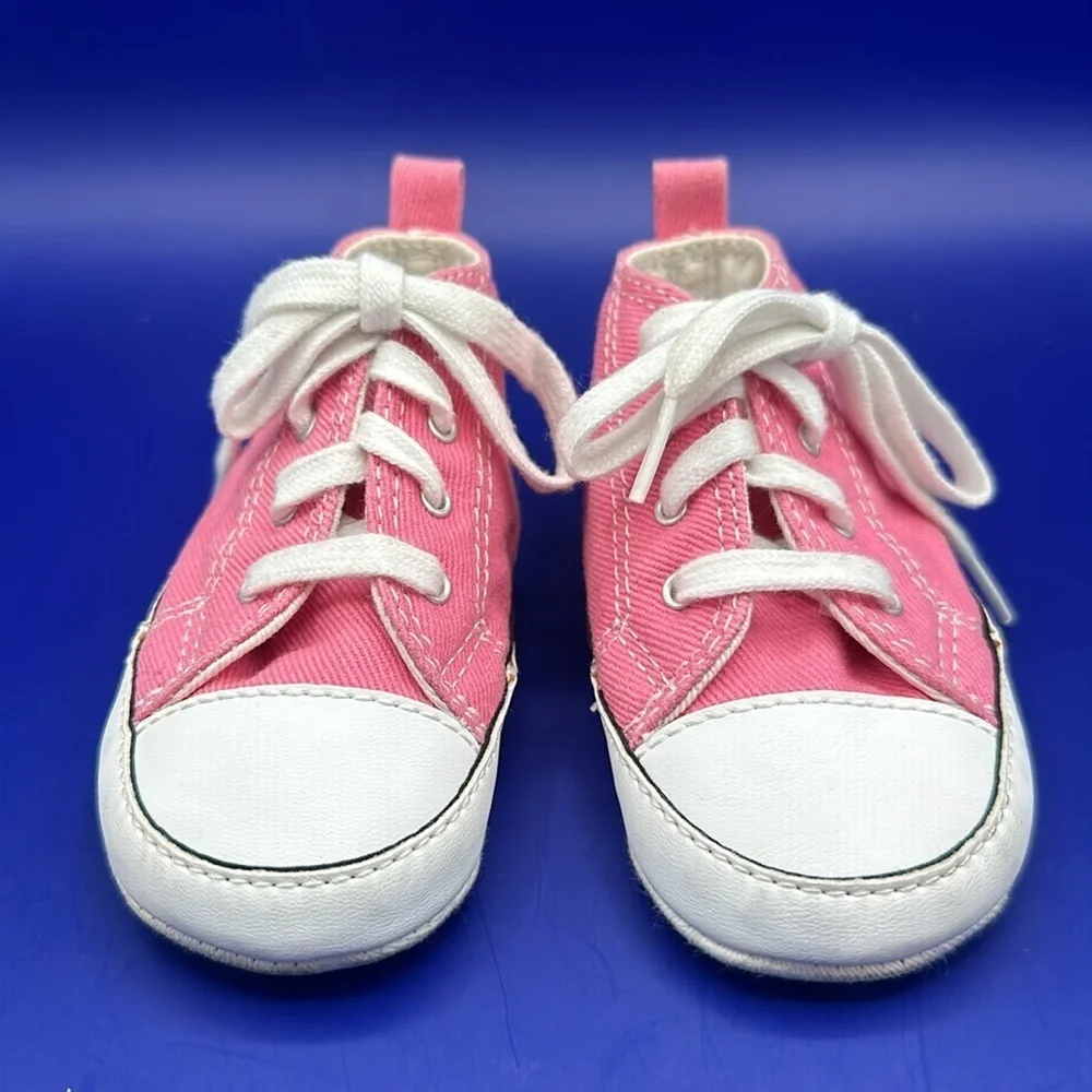 Converse All Star Chuck Taylor Infant Pink High Top Sneakers Size 4